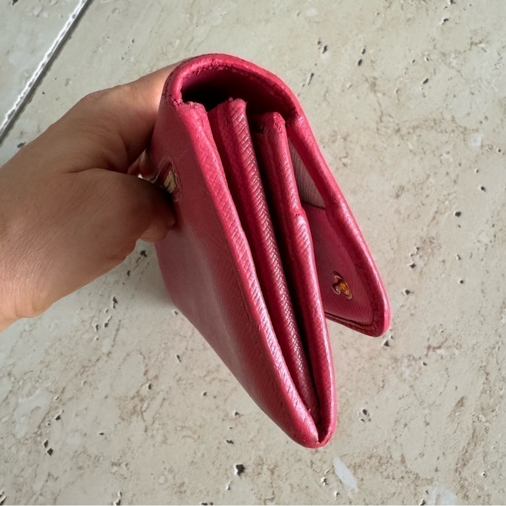 PRADA Milano Pink Long Wallet, Authentic - Picture 7 of 16